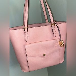 MICHAEL MICHAEL KORS Large Pale Pink Large Jet Set Tote